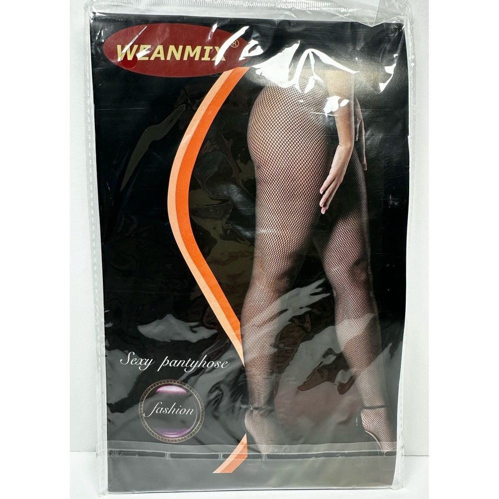 Weanmix Women Black Fishnet Pantyhose Small Mesh Stockings Costume Halloween
